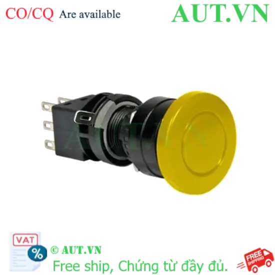 Ảnh của Nút nhấn nhả không đèn IDEC HA1B-M3C2Y D16 2NO+2NC (Vàng)