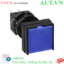 Ảnh của Nút nhấn nhả không đèn IDEC HA2B-M1C2LS D16 2NO+2NC (Xanh)