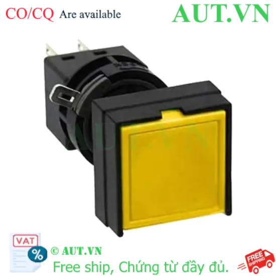 Ảnh của Nút nhấn nhả không đèn IDEC HA2B-M1C2Y D16 2NO+2NC (Vàng)