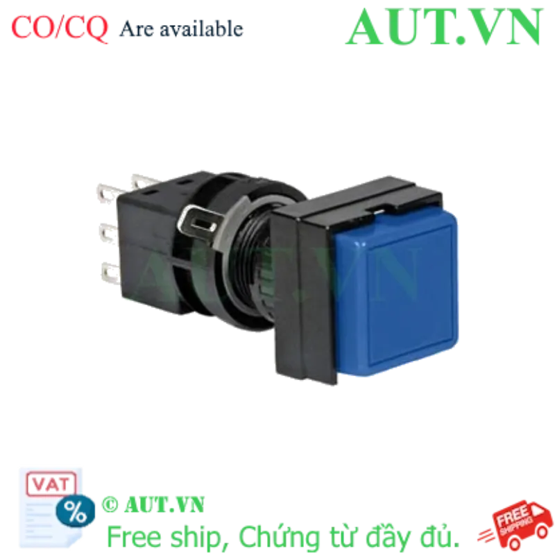 Ảnh của Nút nhấn nhả không đèn IDEC HA2B-M2C1S D16 1NO+1NC (Xanh)