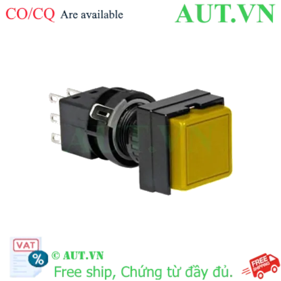 Ảnh của Nút nhấn nhả không đèn IDEC HA2B-M2C1Y D16 1NO+1NC (Vàng)