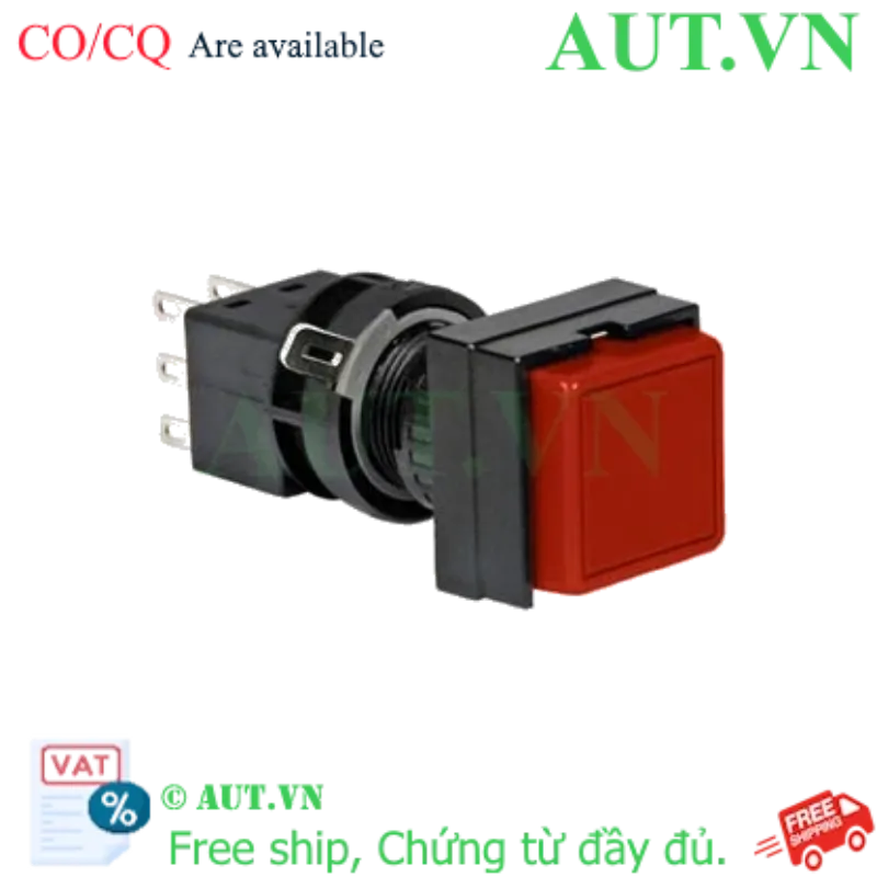 Ảnh của Nút nhấn nhả không đèn IDEC HA2B-M2C2R D16 2NO+2NC (Đỏ)