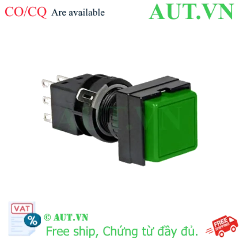Ảnh của Nút nhấn nhả không đèn IDEC HA2B-M2C5G D16 1NO+1NC (Xanh)