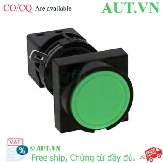 Ảnh của Nút nhấn nhả không đèn IDEC HA3B-M1C1LG D16 1NO+1NC (Xanh)