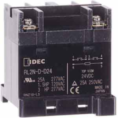 Ảnh của Rơ le công suất IDEC RL2N-D-D24 DPST-2NO 25A