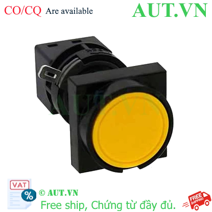 Ảnh của Nút nhấn nhả không đèn IDEC HA3B-M1C1VY D16 1NO+1NC (Vàng)