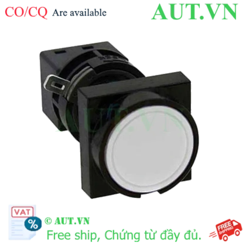Ảnh của Nút nhấn nhả không đèn IDEC HA3B-M1C2LW D16 2NO+2NC (Trắng)
