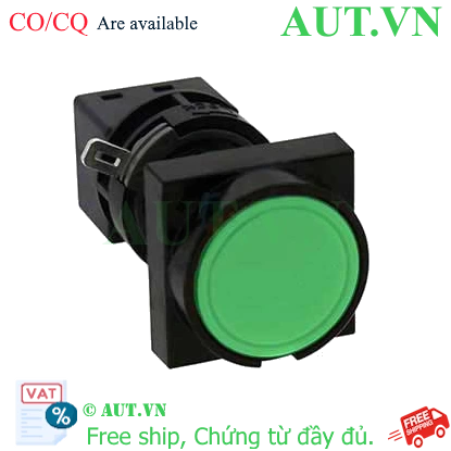 Ảnh của Nút nhấn nhả không đèn IDEC HA3B-M1C2VG D16 2NO+2NC (Xanh)