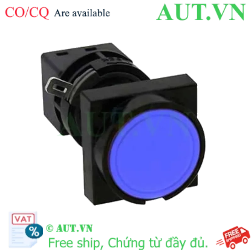 Ảnh của Nút nhấn nhả không đèn IDEC HA3B-M1C5LS D16 1NO+1NC (Xanh)