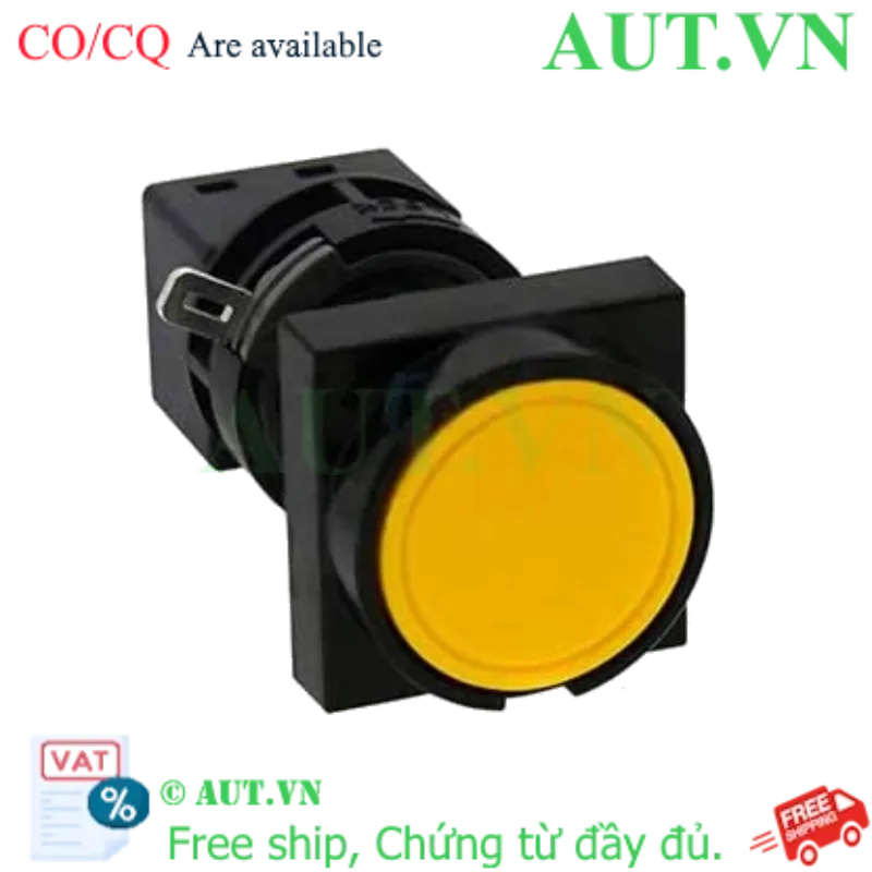 Ảnh của Nút nhấn nhả không đèn IDEC HA3B-M1C5Y D16 1NO+1NC (Vàng)