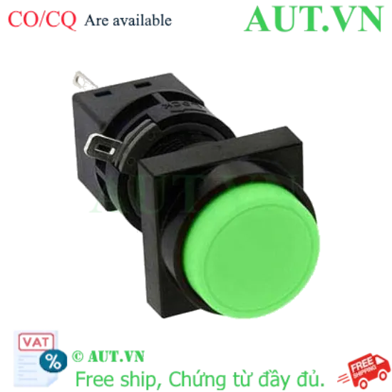 Ảnh của Nút nhấn nhả không đèn IDEC HA3B-M2C1G D16 1NO+1NC (Xanh)