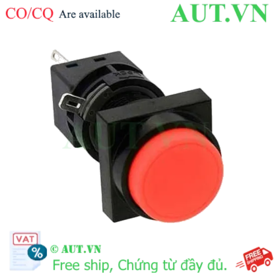 Ảnh của Nút nhấn nhả không đèn IDEC HA3B-M2C1R D16 1NO+1NC (Đỏ)