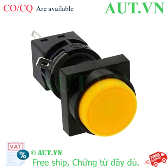Ảnh của Nút nhấn nhả không đèn IDEC HA3B-M2C2VY D16 2NO+2NC (Vàng)