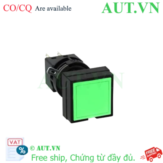 Ảnh của Nút nhấn nhả không đèn IDEC HA4B-M1C1VLG D16 1NO+1NC (Xanh)