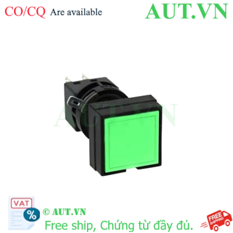 Ảnh của Nút nhấn nhả không đèn IDEC HA4B-M1C6G D16 2NO+2NC (Xanh)