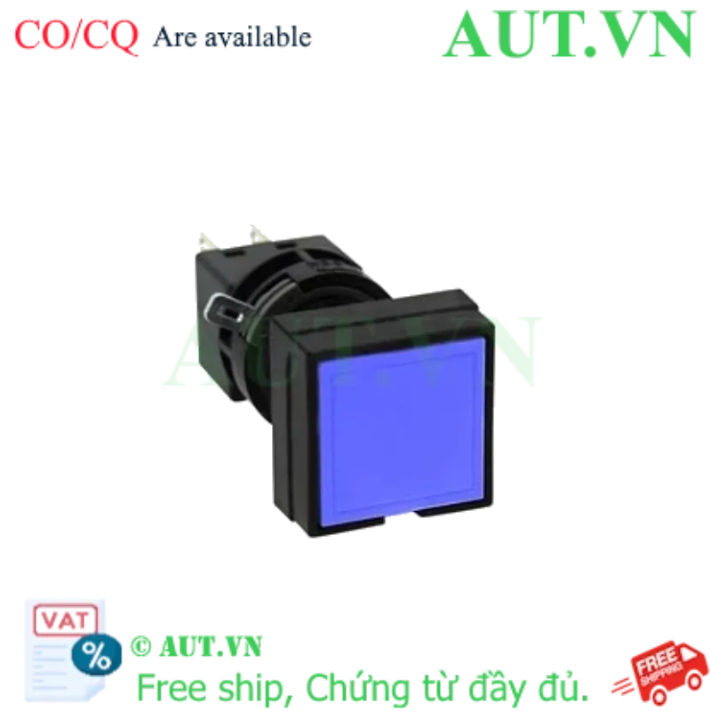 Ảnh của Nút nhấn nhả không đèn IDEC HA4B-M1C6S D16 2NO+2NC (Xanh)
