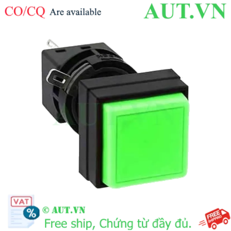 Ảnh của Nút nhấn nhả không đèn IDEC HA4B-M2C1VG D16 1NO+1NC (Xanh)