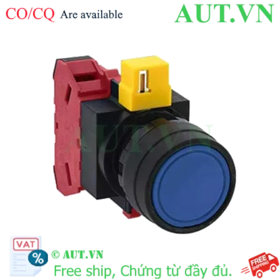 Ảnh của Nút nhấn nhả không đèn IDEC HW1B-M101S-MAU D22 1NC (Xanh)