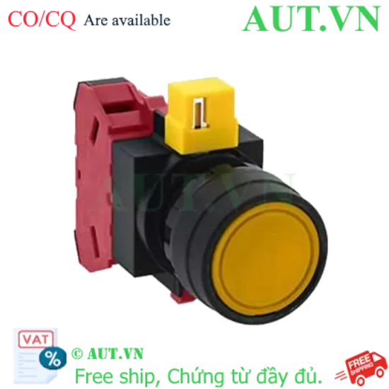 Ảnh của Nút nhấn nhả không đèn IDEC HW1B-M101Y D22 1NC (Vàng)