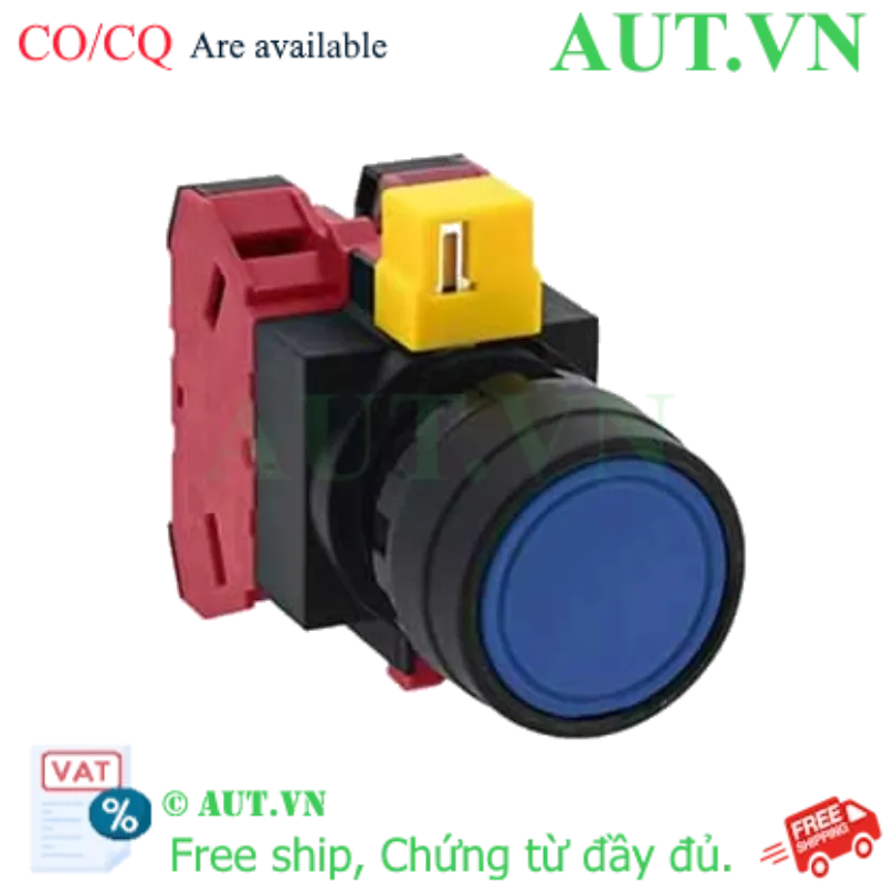Ảnh của Nút nhấn nhả không đèn IDEC HW1B-M102S-MAU D22 2NC (Xanh)