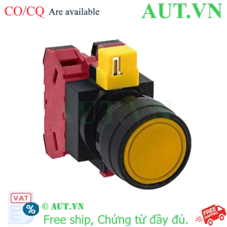 Ảnh của Nút nhấn nhả không đèn IDEC HW1B-M102Y-MAU D22 2NC (Vàng)