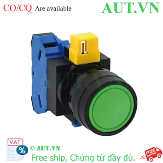 Ảnh của Nút nhấn nhả không đèn IDEC HW1B-M110G D22 1NO (Xanh)