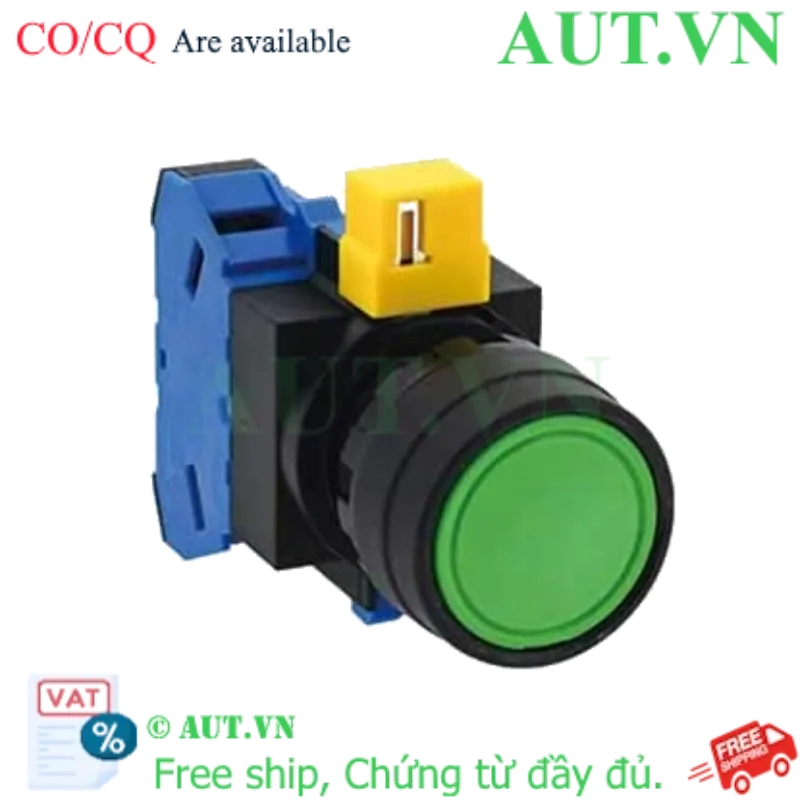 Ảnh của Nút nhấn nhả không đèn IDEC HW1B-M110G D22 1NO (Xanh)