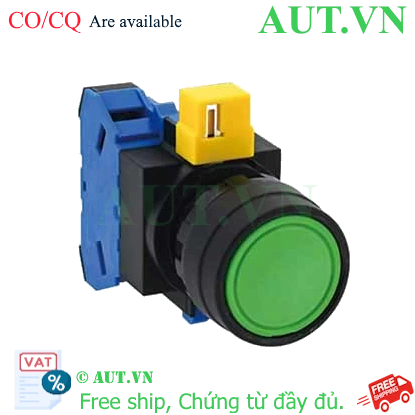 Ảnh của Nút nhấn nhả không đèn IDEC HW1B-M110G-MAU D22 1NO (Xanh)