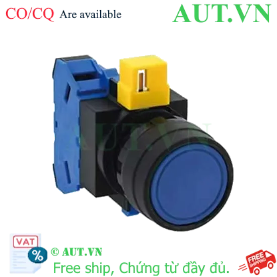 Ảnh của Nút nhấn nhả không đèn IDEC HW1B-M110S D22 1NO (Xanh)