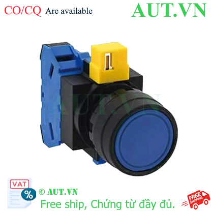 Ảnh của Nút nhấn nhả không đèn IDEC HW1B-M110S-MAU D22 1NO (Xanh)