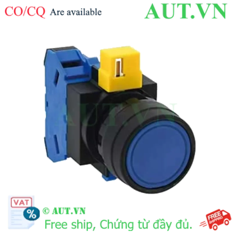 Ảnh của Nút nhấn nhả không đèn IDEC HW1B-M110S-MAU D22 1NO (Xanh)