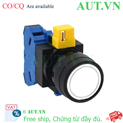 Ảnh của Nút nhấn nhả không đèn IDEC HW1B-M110W D22 1NO (Trắng)