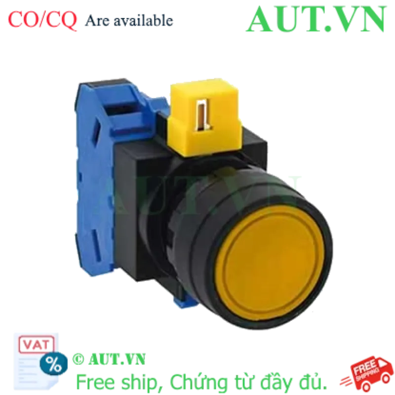 Ảnh của Nút nhấn nhả không đèn IDEC HW1B-M110Y D22 1NO (Vàng)