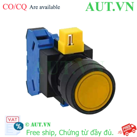 Ảnh của Nút nhấn nhả không đèn IDEC HW1B-M110Y-MAU D22 1NO (Vàng)