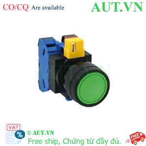 Ảnh của Nút nhấn nhả không đèn IDEC HW1B-M111G-MAU D22 1NO+1NC (Xanh)