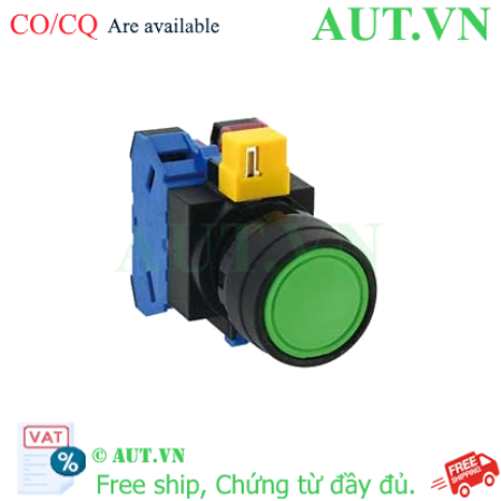 Ảnh của Nút nhấn nhả không đèn IDEC HW1B-M111G-MAU D22 1NO+1NC (Xanh)