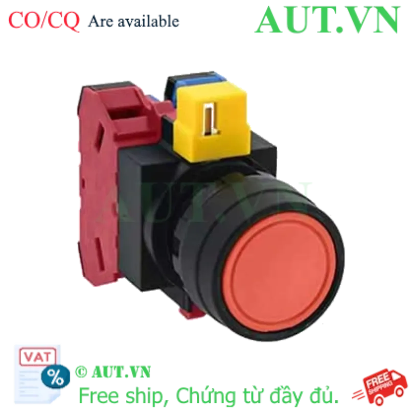 Ảnh của Nút nhấn nhả không đèn IDEC HW1B-M111R D22 1NO+1NC (Đỏ)