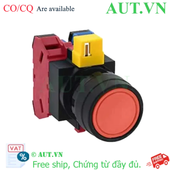 Ảnh của Nút nhấn nhả không đèn IDEC HW1B-M111R-MAU D22 1NO+1NC (Đỏ)