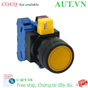 Ảnh của Nút nhấn nhả không đèn IDEC HW1B-M111Y-MAU D22 1NO+1NC (Vàng)