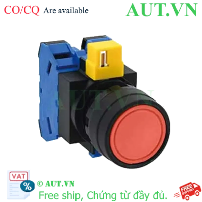 Ảnh của Nút nhấn nhả không đèn IDEC HW1B-M120R D22 2NO (Đỏ)