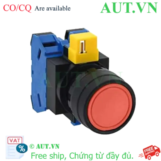 Ảnh của Nút nhấn nhả không đèn IDEC HW1B-M120R-MAU D22 2NO (Đỏ)
