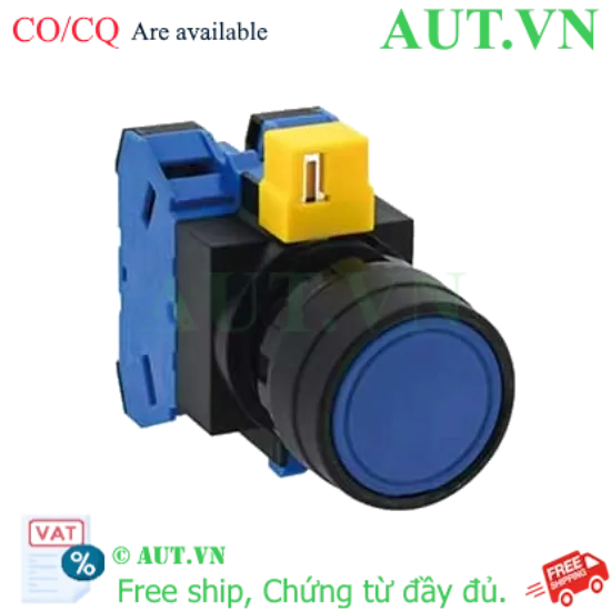 Ảnh của Nút nhấn nhả không đèn IDEC HW1B-M120S-MAU D22 2NO (Xanh)
