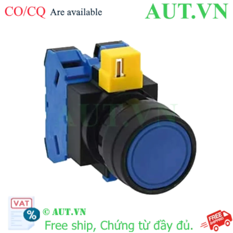 Ảnh của Nút nhấn nhả không đèn IDEC HW1B-M120S-MAU D22 2NO (Xanh)