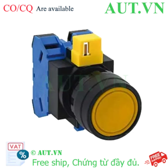 Ảnh của Nút nhấn nhả không đèn IDEC HW1B-M120Y-MAU D22 2NO (Vàng)