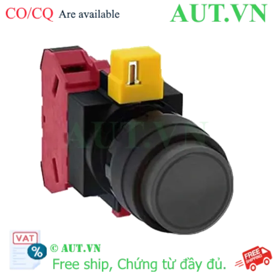 Ảnh của Nút nhấn nhả không đèn IDEC HW1B-M201B-MAU D22 1NC (Đen)