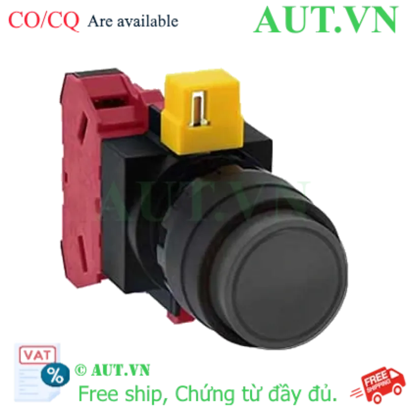 Ảnh của Nút nhấn nhả không đèn IDEC HW1B-M201B-MAU D22 1NC (Đen)