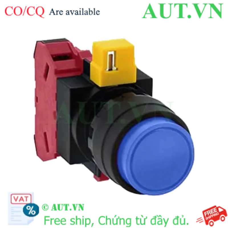 Ảnh của Nút nhấn nhả không đèn IDEC HW1B-M201S-MAU D22 1NC (Xanh)