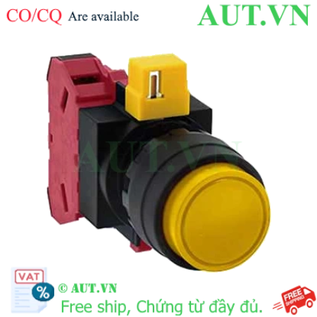 Ảnh của Nút nhấn nhả không đèn IDEC HW1B-M201Y-MAU D22 1NC (Vàng)