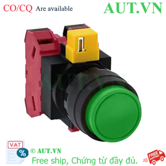 Ảnh của Nút nhấn nhả không đèn IDEC HW1B-M202G-MAU D22 2NC (Xanh)