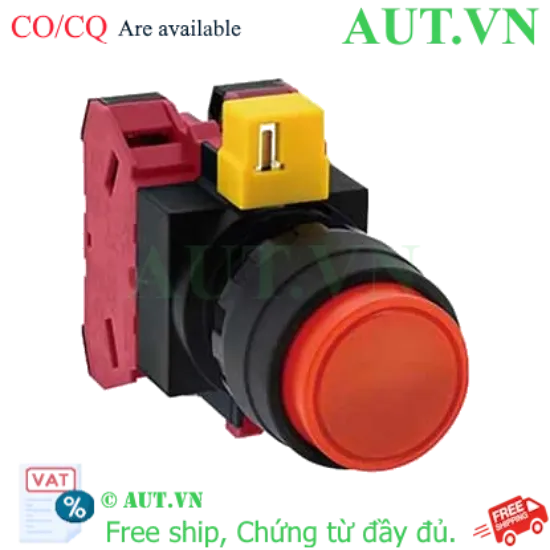 Ảnh của Nút nhấn nhả không đèn IDEC HW1B-M202R-MAU D22 2NC (Đỏ)